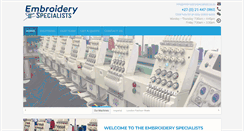 Desktop Screenshot of embroideryspecialists.co.za